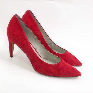 red block heels size 11